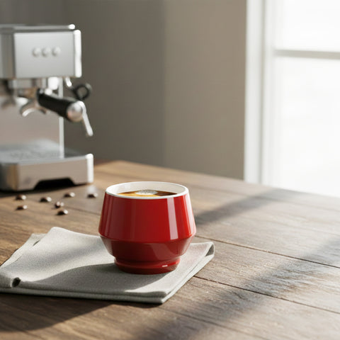 ספל אספרסו 70 מ"ל מקולקציית מניקו בצבע אדום - סט 4 כוסות CLUB HOUSE