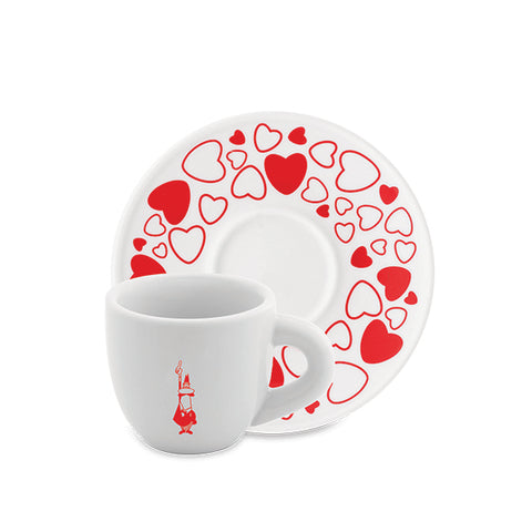 BIALETTI -כוס קרמית לאספרסו עם צבעי דגל איטליה