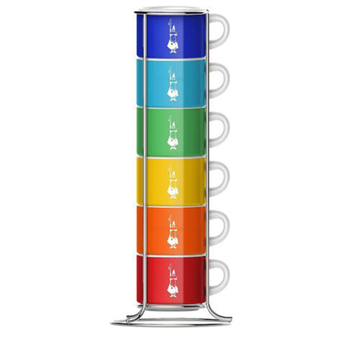 סט 6 כוסות - IMPILABILITI COLOR BIALETTI