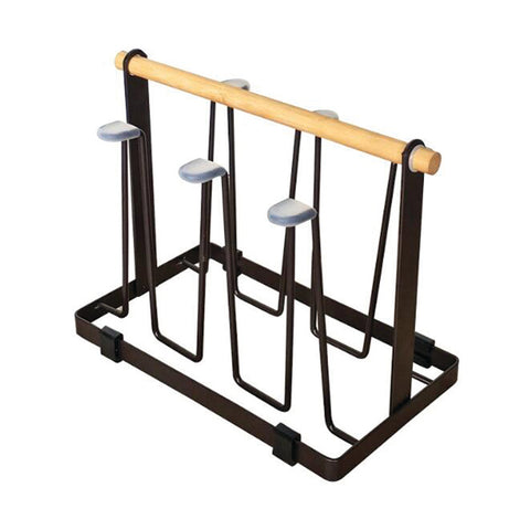 מעמד לכוסות בצבע שחור