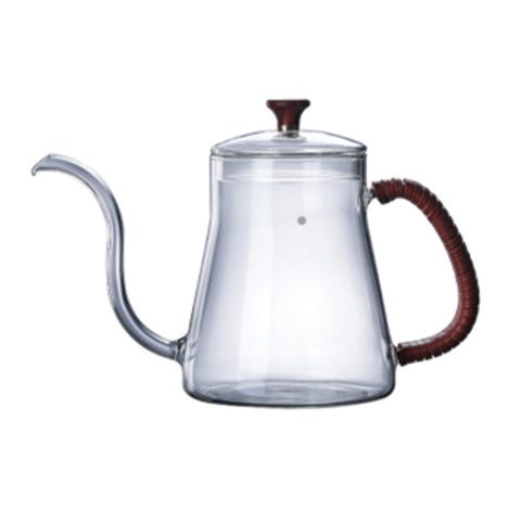 קומקום מקצועי מזכוכית איכותית 600 מ"ל לקפה פילטר