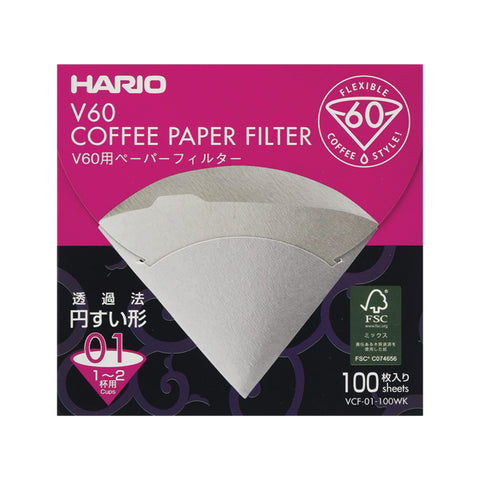 HARIO - פילטר נייר 100 יח. 2-כוסות