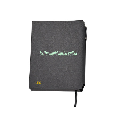 better world better coffee - מחברת שורות מנייר ממוחזר