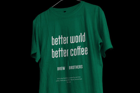 טי שירט - BETTER WORLD, BETTER COFFEE