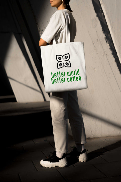Better World, Better Coffee - תיק בד